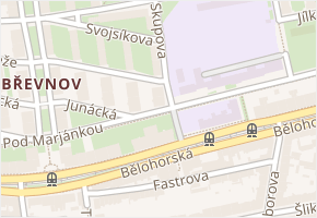 Skupova v obci Praha 9 - mapa ulice