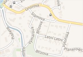 Slámova v obci Praha - mapa ulice