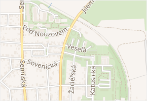 Slaná v obci Praha 15 - mapa ulice