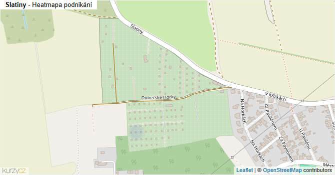 Slatiny - mapa podnikání