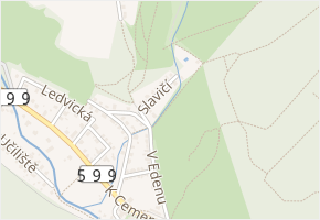 Slavičí v obci Praha - mapa ulice