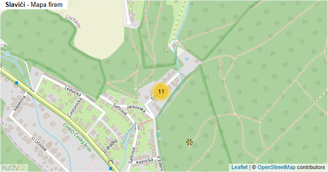 Slavičí - mapa firem