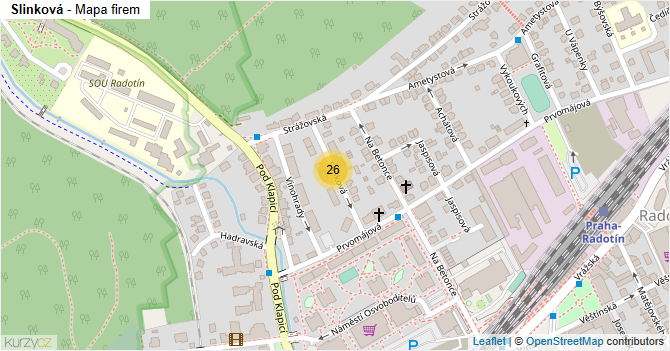 Slinková - mapa firem