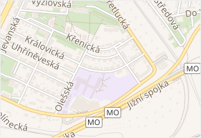 Sluštická v obci Praha - mapa ulice