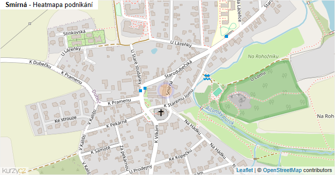 Smírná - mapa podnikání