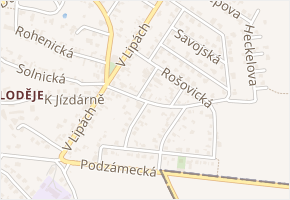 Sněžná v obci Praha 2 - mapa ulice
