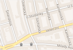 Sochařská v obci Praha 2 - mapa ulice
