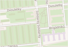 Solidarity v obci Praha - mapa ulice
