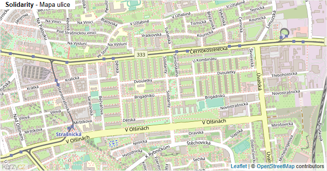 Solidarity - mapa ulice