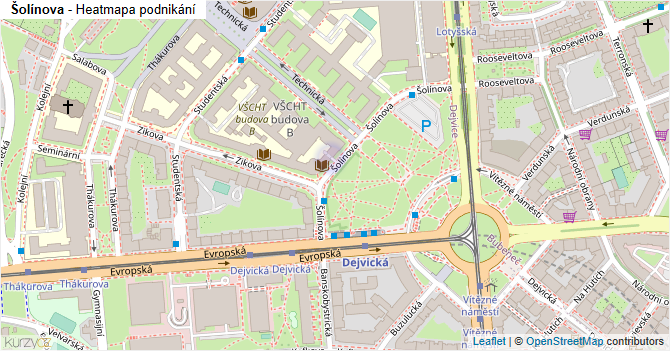 Šolínova - mapa podnikání