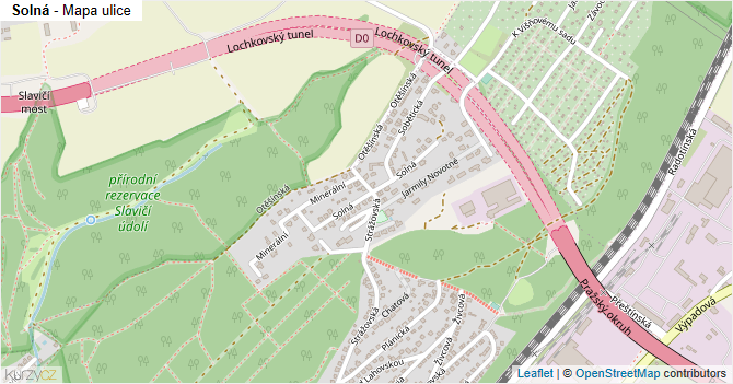 Solná - mapa ulice
