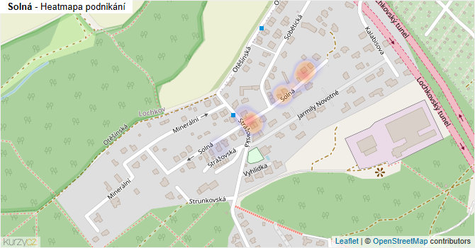 Solná - mapa podnikání