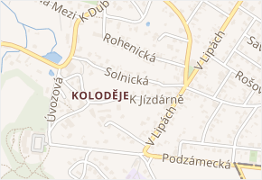 Solnická v obci Praha - mapa ulice