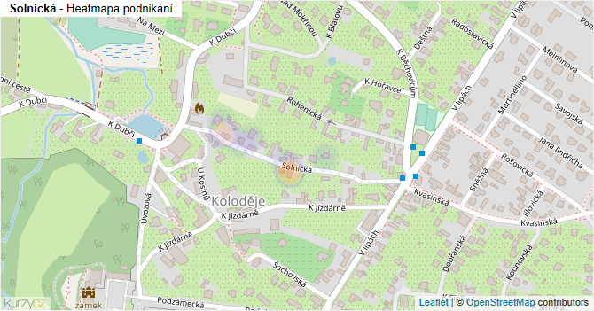 Solnická - mapa podnikání