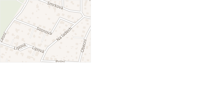 Sosnová v obci Praha - mapa ulice