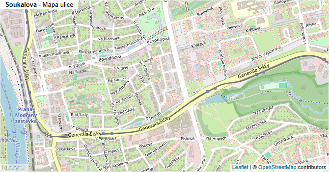 Soukalova - mapa ulice