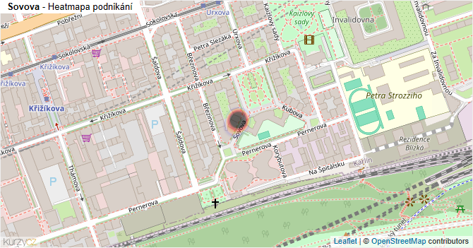 Sovova - mapa podnikání