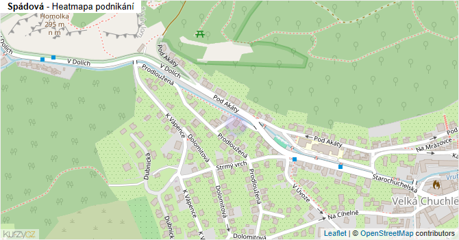 Spádová - mapa podnikání