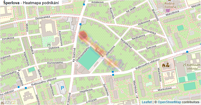 Šperlova - mapa podnikání