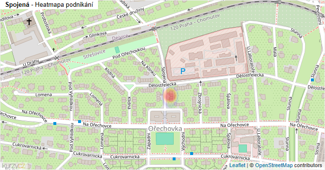 Spojená - mapa podnikání
