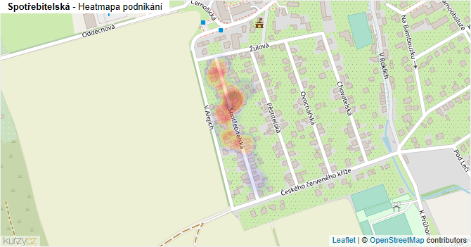 Spotřebitelská - mapa podnikání