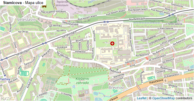 Stamicova - mapa ulice