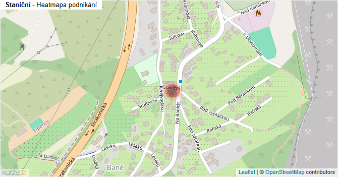 Staniční - mapa podnikání