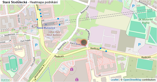 Stará Stodůlecká - mapa podnikání