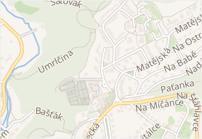 Starého v obci Praha - mapa ulice