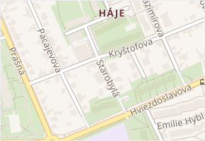Starobylá v obci Praha 11 - mapa ulice