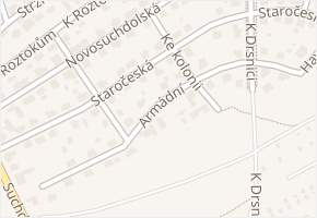 Staročeská v obci Praha - mapa ulice