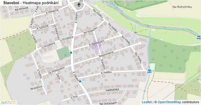Stavební - mapa podnikání