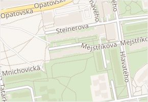 Steinerova v obci Praha 7 - mapa ulice