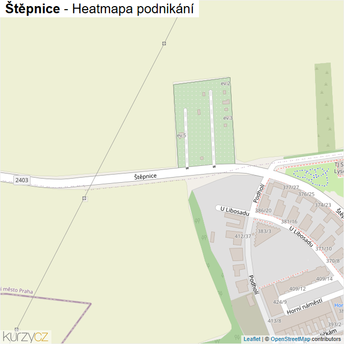 Mapa Štěpnice - Firmy v ulici.