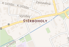 Štěrboholy v obci Praha 6 - mapa části obce