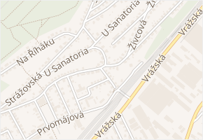 Štěrková v obci Praha - mapa ulice