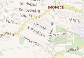 Šternova v obci Praha - mapa ulice