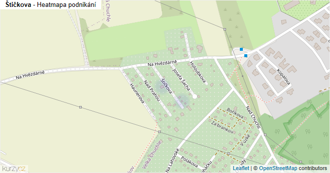 Štičkova - mapa podnikání