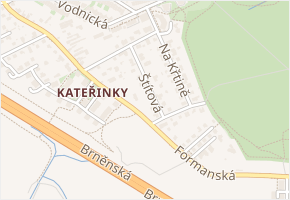 Štítová v obci Praha 14 - mapa ulice