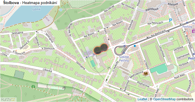 Štolbova - mapa podnikání
