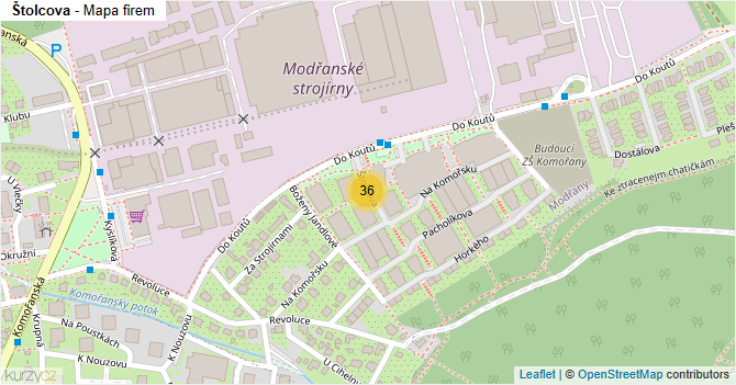 Štolcova - mapa firem