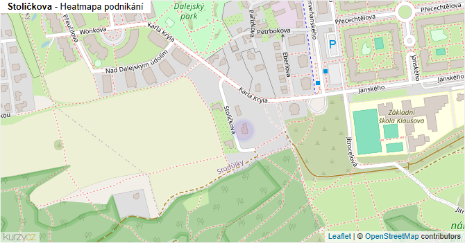 Stoličkova - mapa podnikání