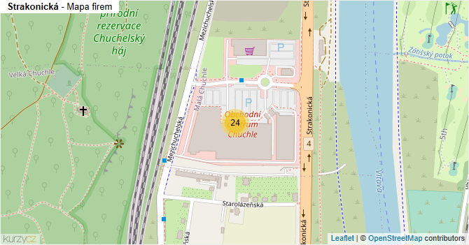 Strakonická - mapa firem