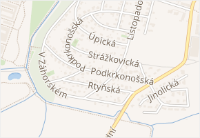 Strážkovická v obci Praha - mapa ulice