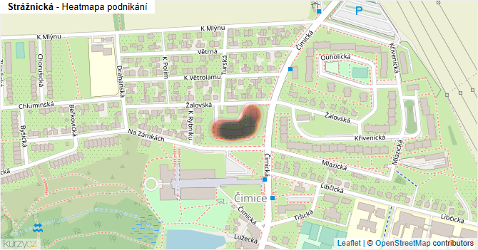 Strážnická - mapa podnikání