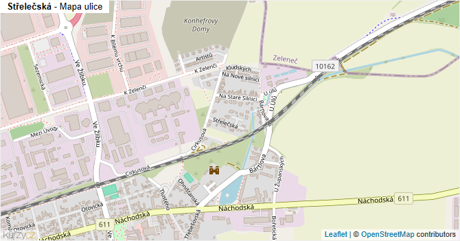 Střelečská - mapa ulice