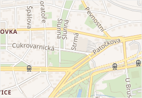 Strmá v obci Praha - mapa ulice