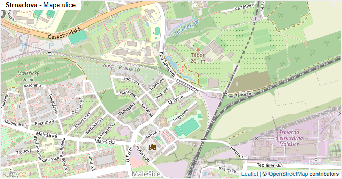 Strnadova - mapa ulice