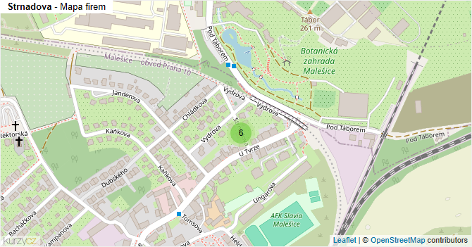 Strnadova - mapa firem