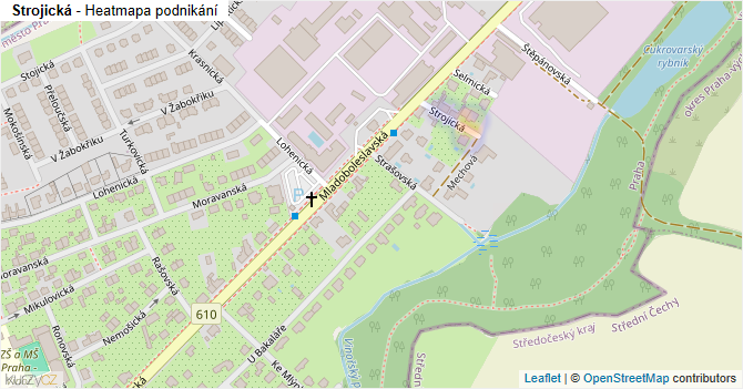 Strojická - mapa podnikání